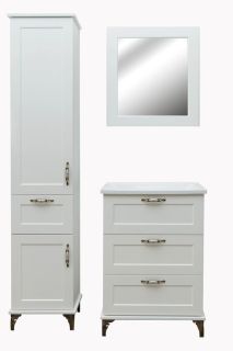 Напольная тумба под раковину Эстет Bali Classic ФР-00002230 75см три ящика белый